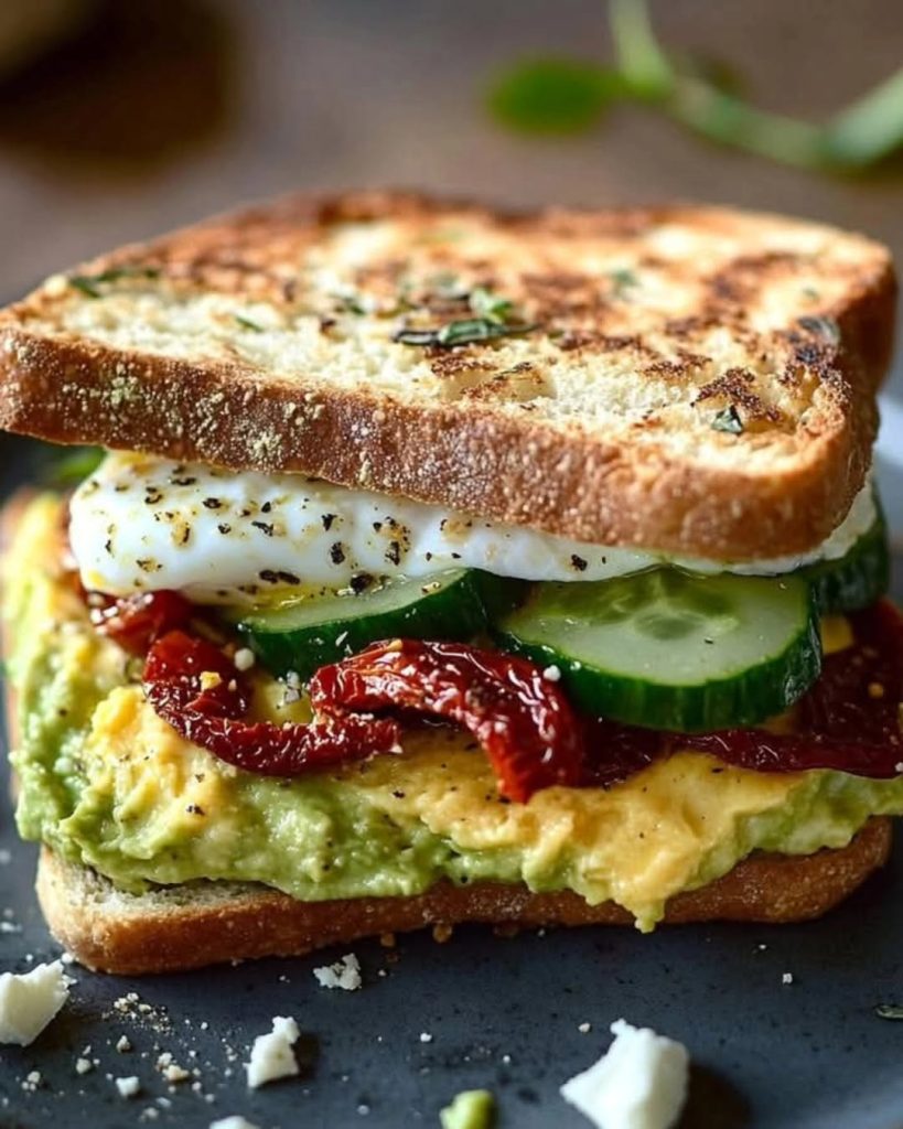 Mediterranean Breakfast Sandwich Recipe
