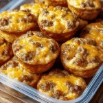 High Protein Pancake Sausage Mini Muffins recipe