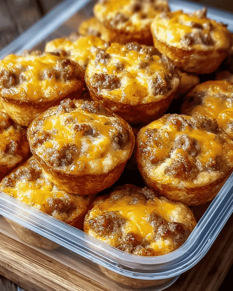 High Protein Pancake Sausage Mini Muffins recipe
