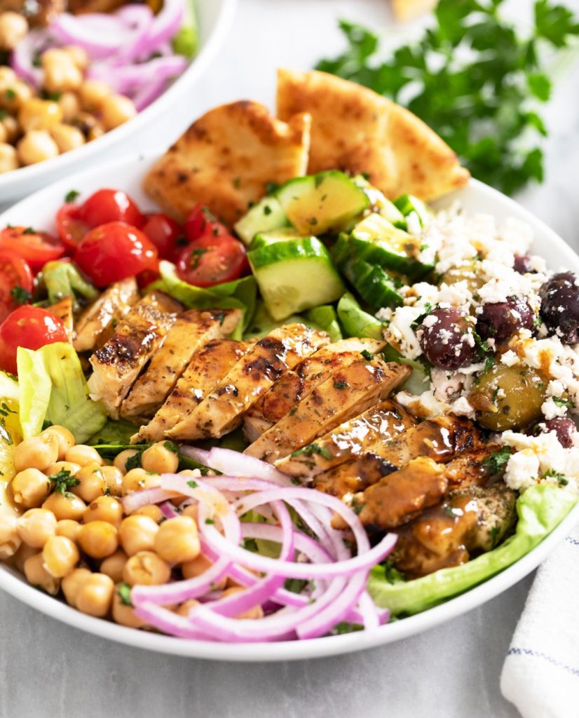 Quick High Protein Greek Chicken Bowls recipe