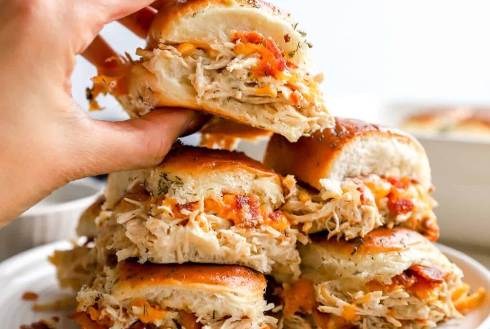 Maple Chicken Bacon Sliders recipe