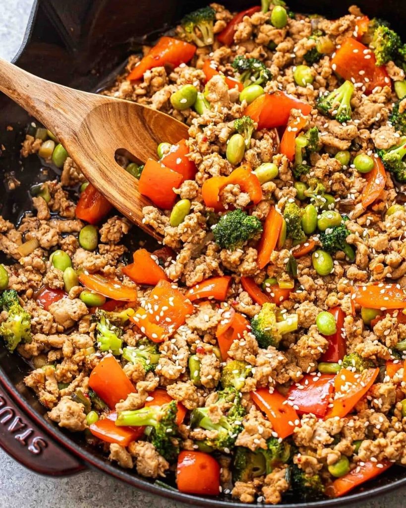 Ground Turkey and Peppers recipe