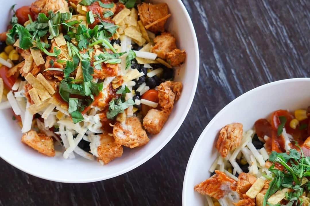 Macro Friendly BBQ Ranch Chicken Bowl recipe
