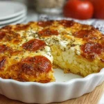 Easy Pizza Style Cottage Cheese Bake recipe