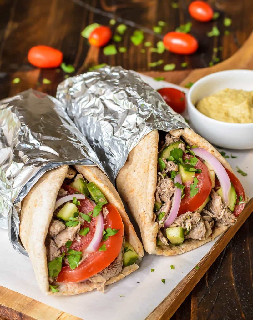 Easy Slow Cooker Chicken Shawarma recipe