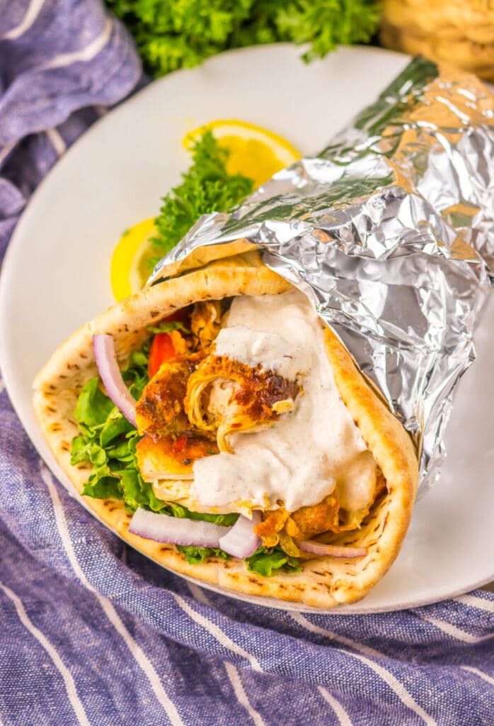 Easy Slow Cooker Chicken Shawarma recipe