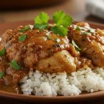 Smothered Chicken and Rice recipe