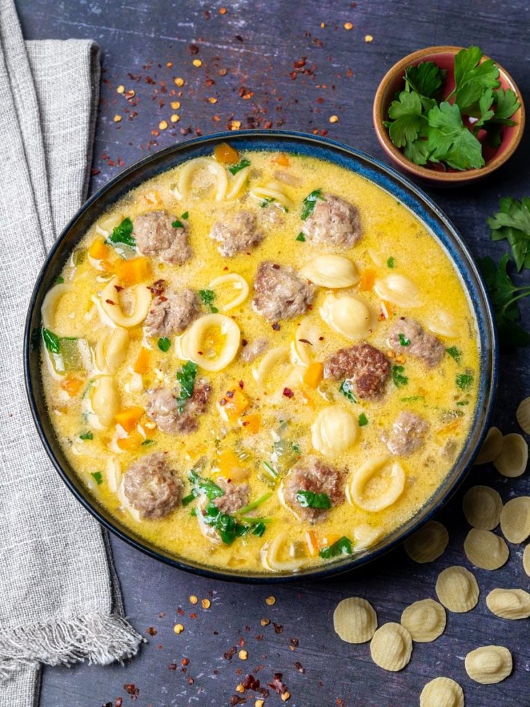 Cozy Swedish Meatball Soup recipe
