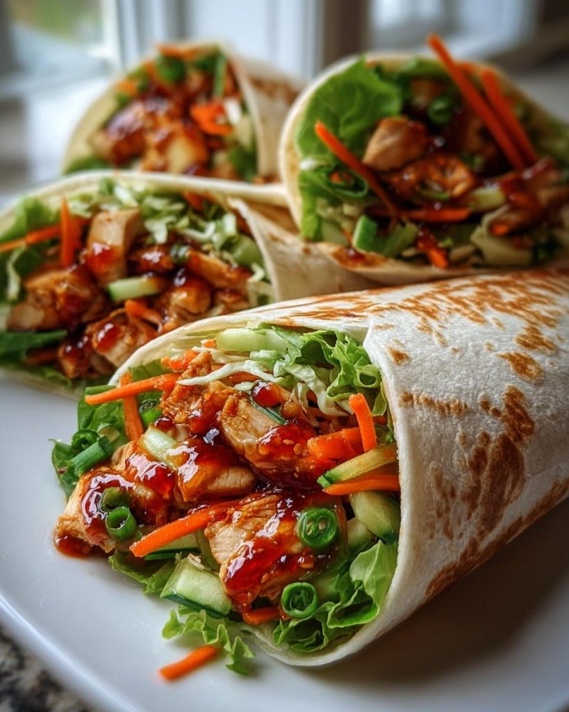 Sweet Chili Chicken Wraps recipe