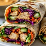 Best Thai Peanut Chicken Wraps recipe