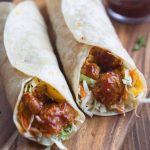 BBQ Chicken Coleslaw Wraps recipe