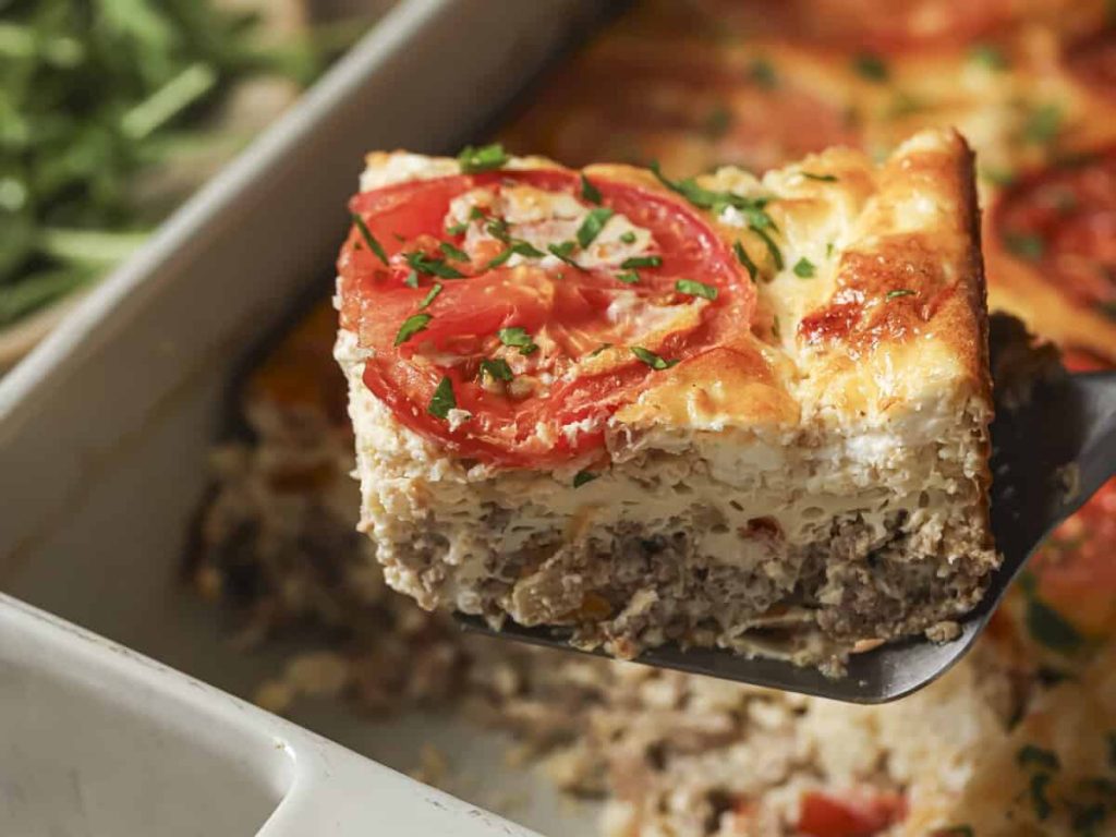 Cottage Cheese Turkey Sausage Breakfast Casserole recipe