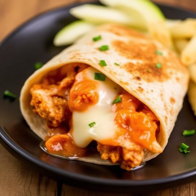 Low Carb Cheesy Garlic Chicken Wraps recipe