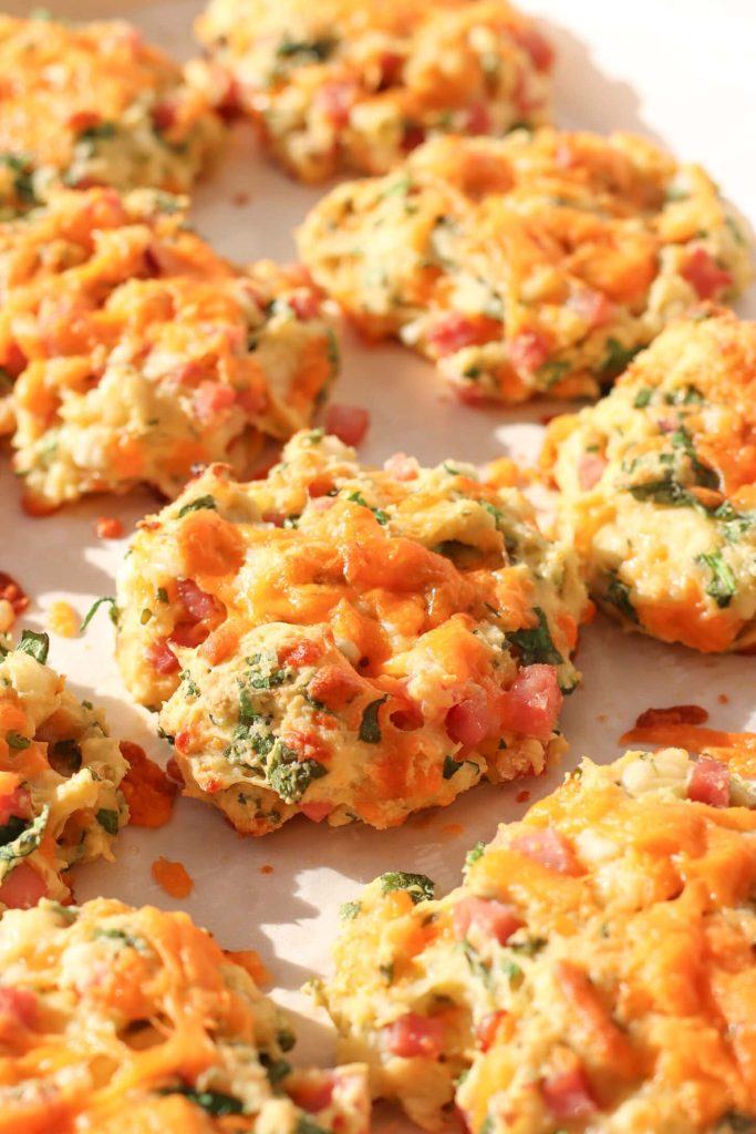 Cheddar Ham Protein Biscuits recipe