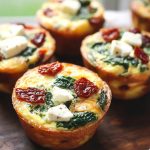 Spinach Feta Sun Dried Tomato Egg Muffins recipe