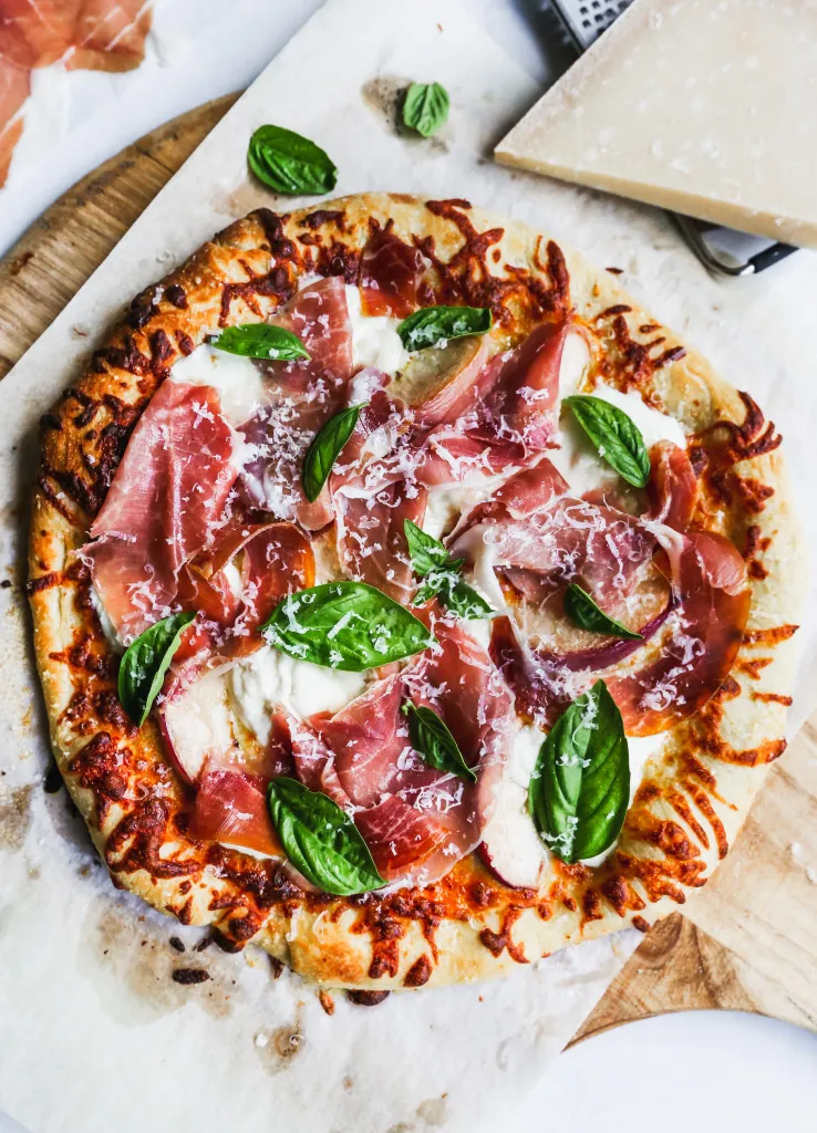 Prosciutto and Honey Burrata Pizza recipe