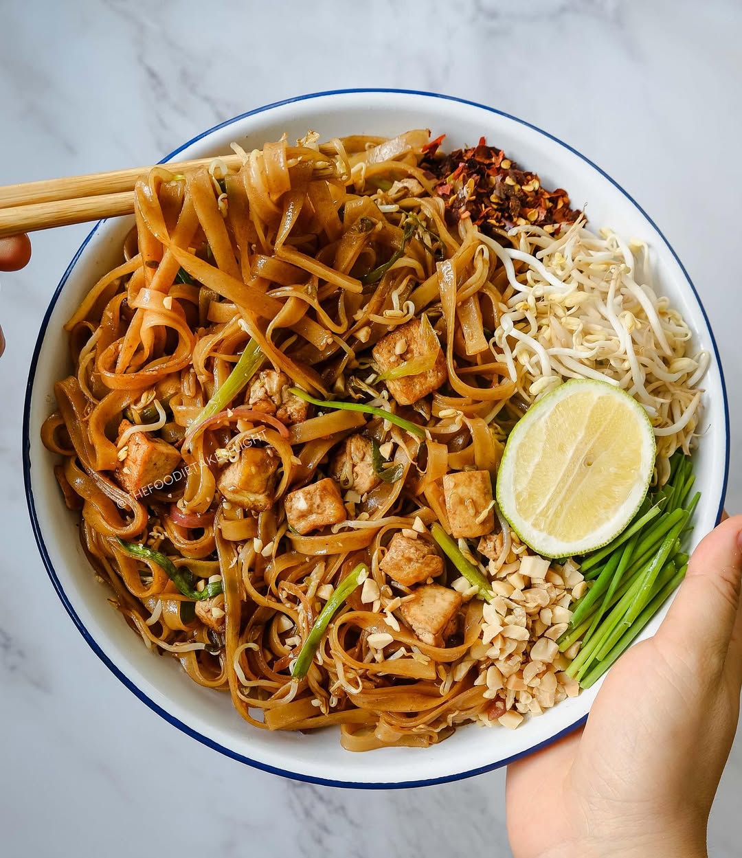 High Protein Tofu Pad Thai recipe